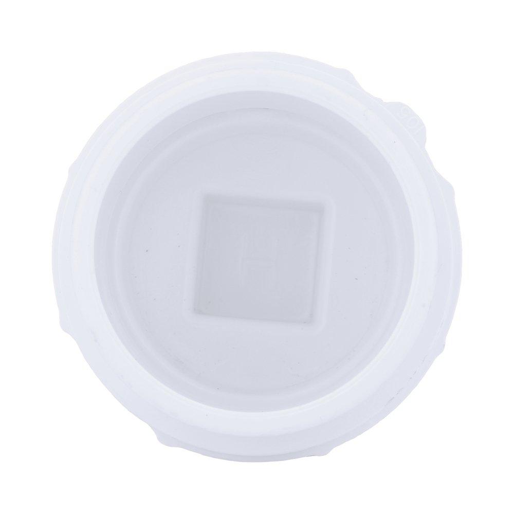 White PVC DWV Fitting Cleanout with Plug 