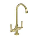 Two Handle Bar Faucet in Satin Brass - PVD