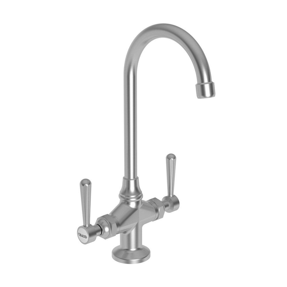 Newport Brass Stainless Steel - PVD Prep Sink or Bar Faucet with Double Lever Handle 