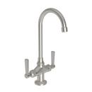 Newport Brass Satin Nickel - PVD Prep Sink or Bar Faucet with Double Lever Handle 