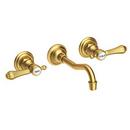 Newport Brass Satin Bronze - PVD Two Handle Widespread Bathroom Sink Faucet 