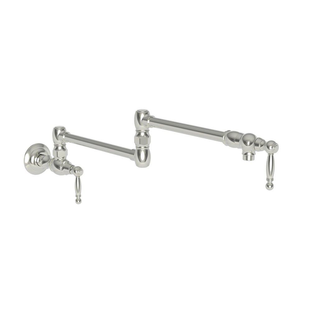 Newport Brass Polished Nickel - Natural Two Handle Lever Pot Filler 