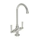 Two Handle Bar Faucet in Polished Nickel - Natural