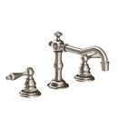 Newport Brass Antique Nickel Two Handle Widespread Bathroom Sink Faucet Lever Handle 