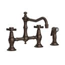 Newport Brass English Bronze Two Handle Bridge Kitchen Faucet 