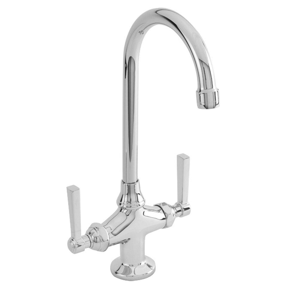 Newport Brass Polished Chrome Prep Sink or Bar Faucet with Double Lever Handle 