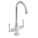 Newport Brass Polished Chrome Prep Sink or Bar Faucet with Double Lever Handle 