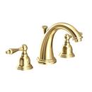 Newport Brass Forever Brass - PVD Two Handle Widespread Bathroom Sink Faucet Lever Handle 