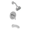 Pressure Balance Tub and Shower Trim with Single Lever Handle in Polished Chrome