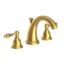 Newport Brass Satin Brass - PVD Two Handle Widespread Bathroom Sink Faucet Lever Handle 