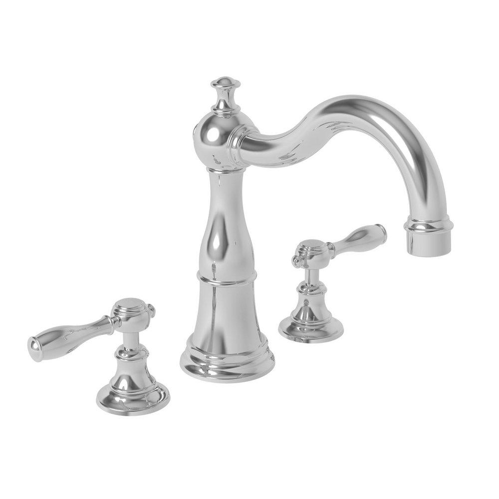 Newport Brass Polished Chrome Two Handle Roman Tub Faucet Trim Only 