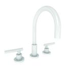 Two Handle Bathroom Sink Faucet in White