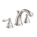 Newport Brass Polished Nickel - Natural Two Handle Widespread Bathroom Sink Faucet Lever Handle 