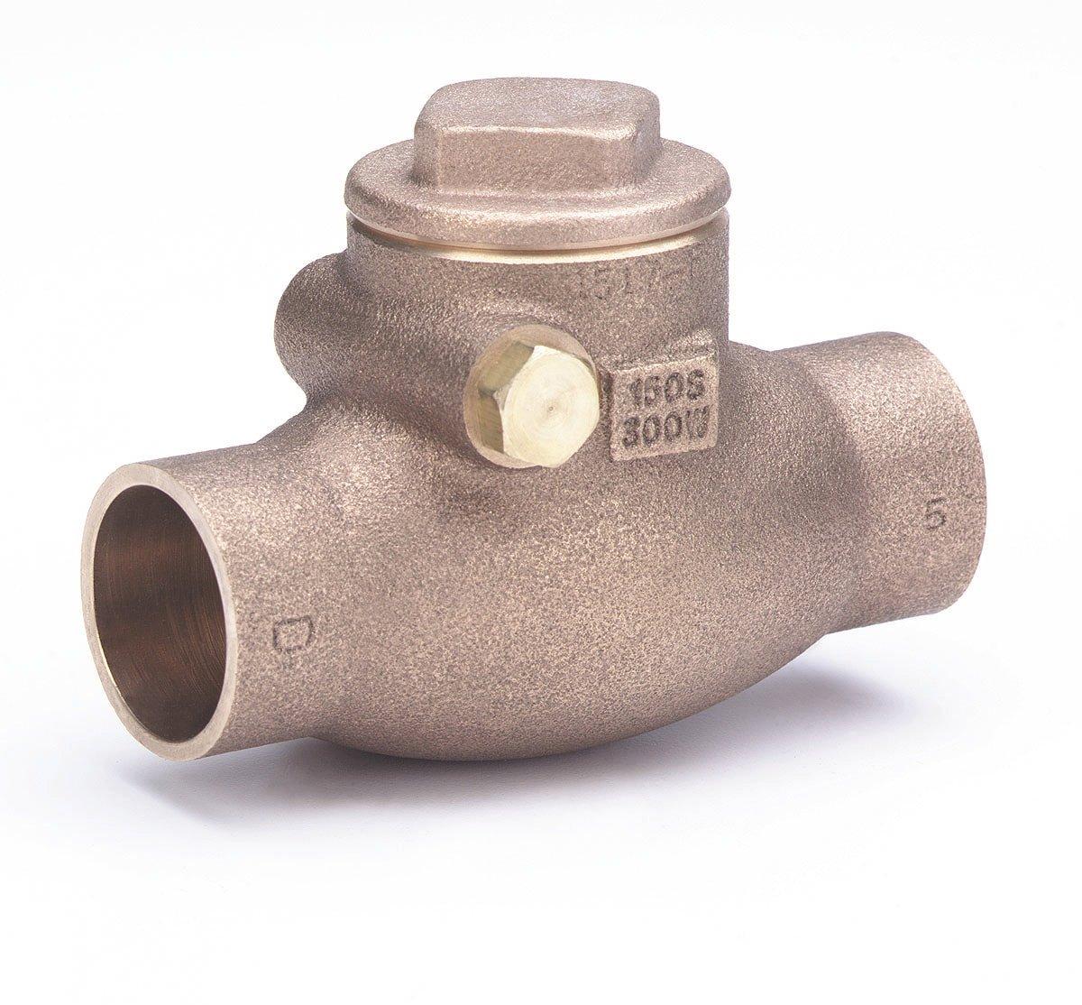 Milwaukee Valve Bronze Solder Swing Check Valve 