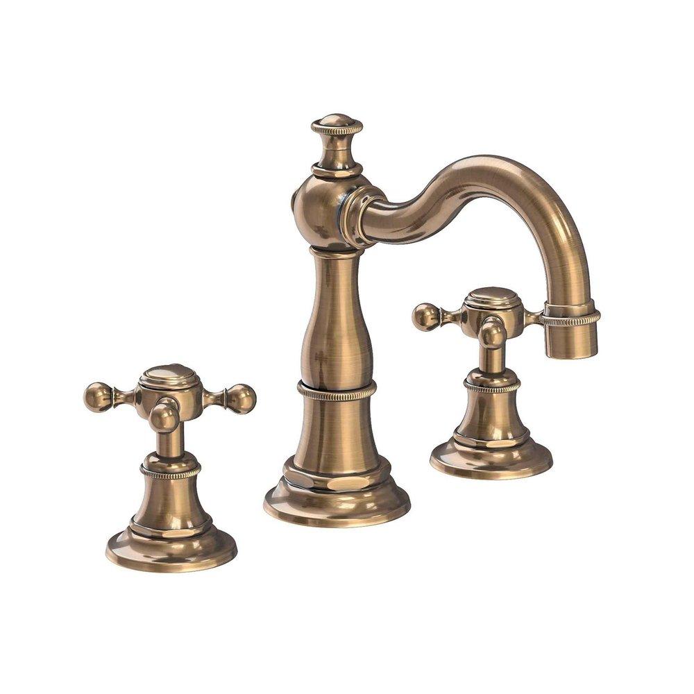 Newport Brass Antique Brass Two Handle Widespread Bathroom Sink Faucet 