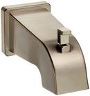1/2 x 6 in. Brass Tub Spout in PVD Brushed Nickel