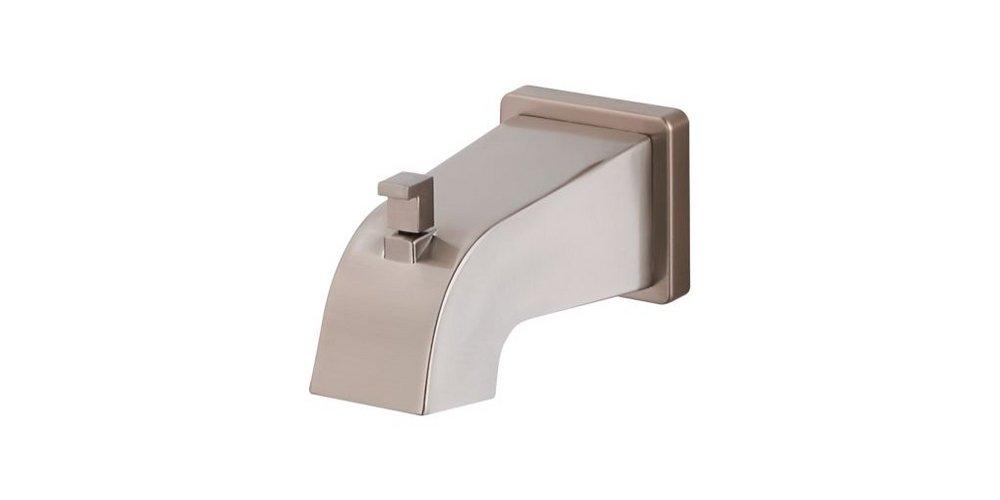 Pfister PVD Brushed Nickel 1/2 x 6 in. Brass Tub Spout 