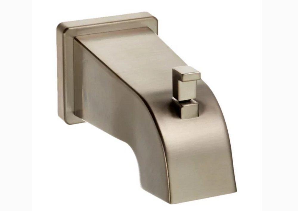 Pfister PVD Brushed Nickel 1/2 x 6 in. Brass Tub Spout 