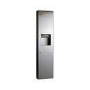Paper Towel Dispenser and Waste Receptacle in Satin