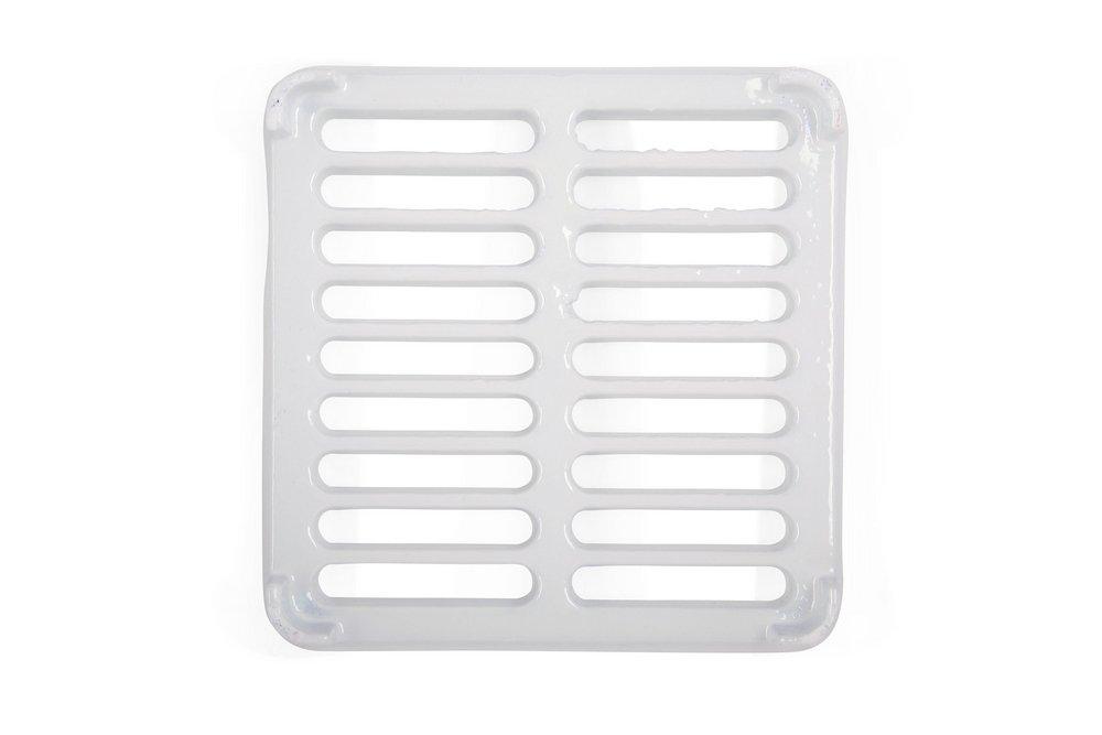Zurn White 8 x 8 in. Porcelain Full Top Grate 