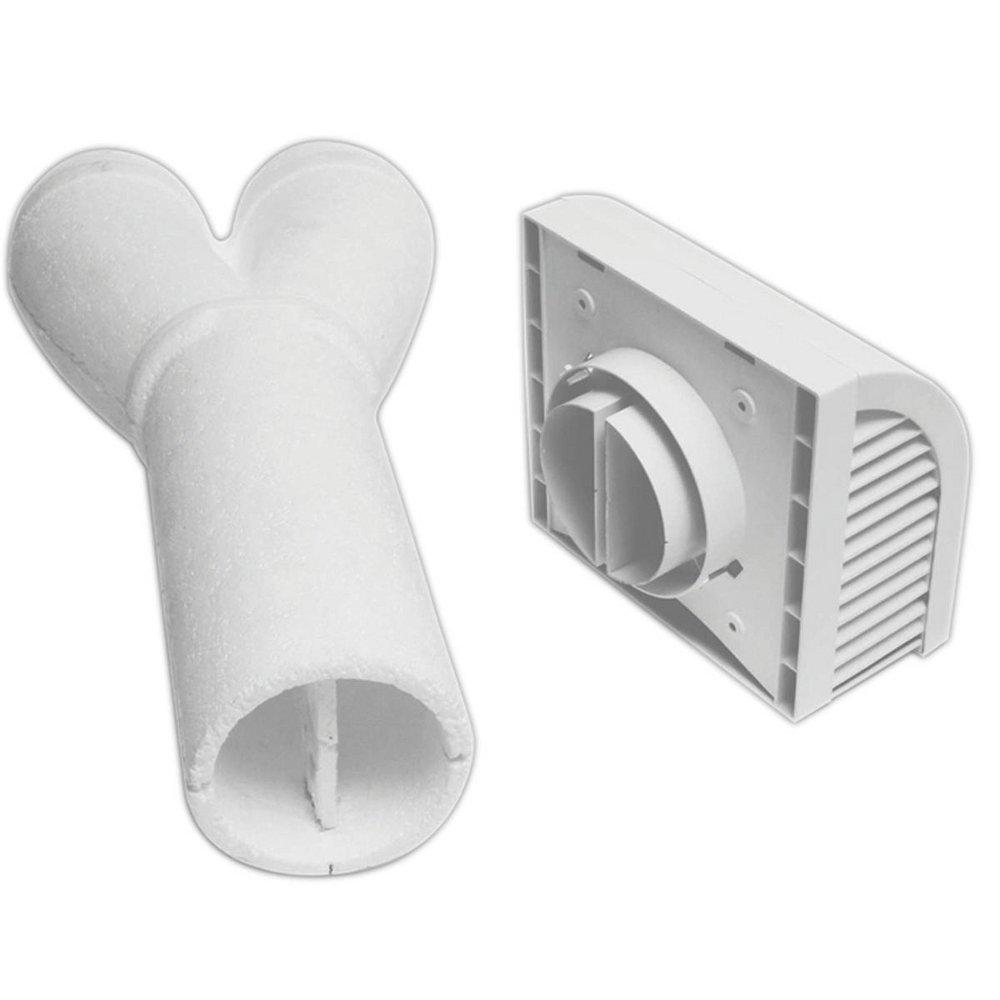 Panasonic White 4 in. Plastic Wall Vent 