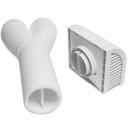 Panasonic White 4 in. Plastic Wall Vent 