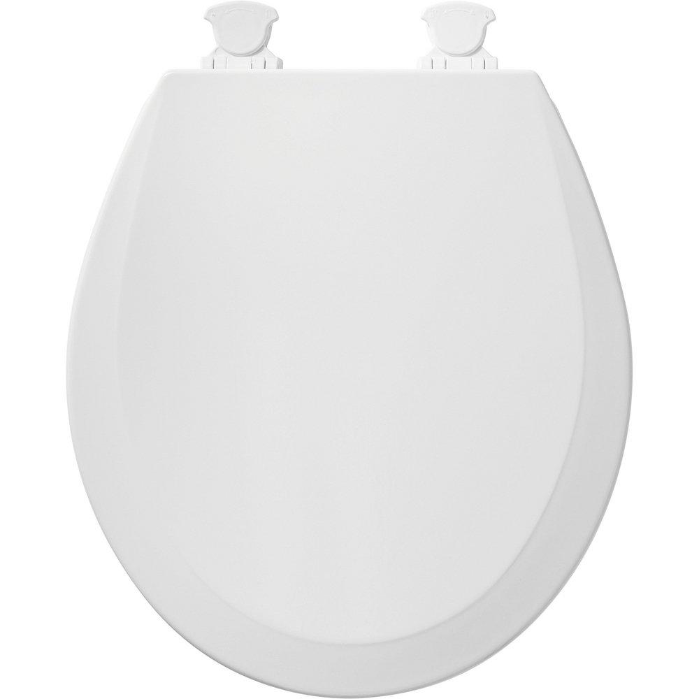 Bemis Cotton Round Closed Front Toilet Seat with Cover 