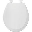Bemis Cotton Round Closed Front Toilet Seat with Cover 
