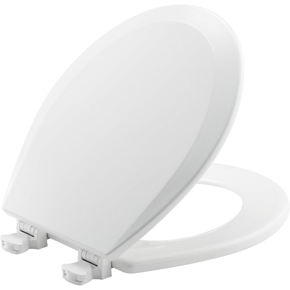 Bemis Cotton Round Closed Front Toilet Seat with Cover 