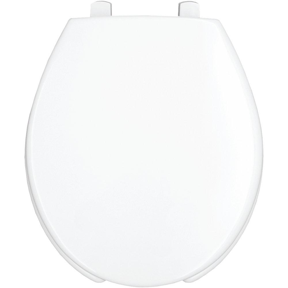 Bemis White 15-15/16 in. Round Open Front Toilet Seat 