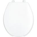 Bemis White 15-15/16 in. Round Open Front Toilet Seat 