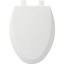 Bemis Cotton Elongated Closed Front Toilet Seat with Cover 