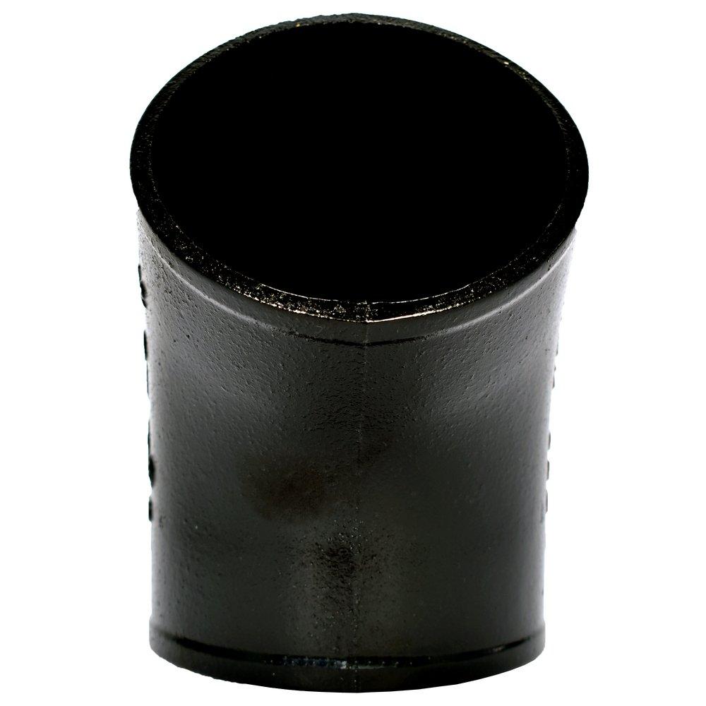 Black No Hub 45 Degree Cast Iron 1/8 Bend 