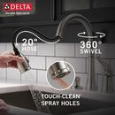 Delta Faucet Brilliance&reg; Stainless Single Handle Pull Down Kitchen Faucet 