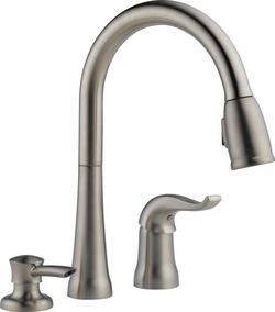 Single Handle Pull Down Kitchen Faucet in Brilliance&reg; Stainless