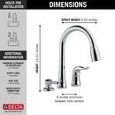 Delta Faucet Chrome Single Handle Pull Down Kitchen Faucet 