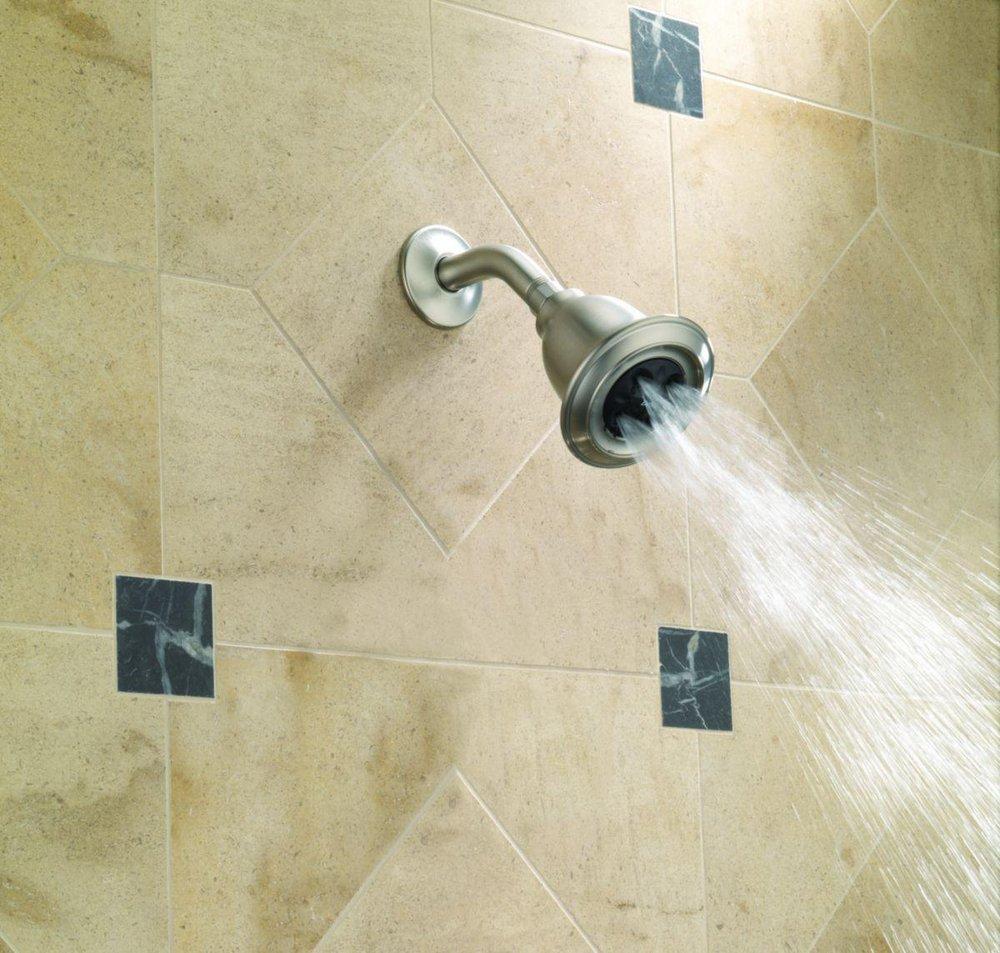 Delta Faucet Chrome Single Function Full Showerhead 