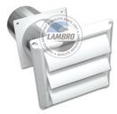 4 x 5-47/50 in. Brown Louvered Hood