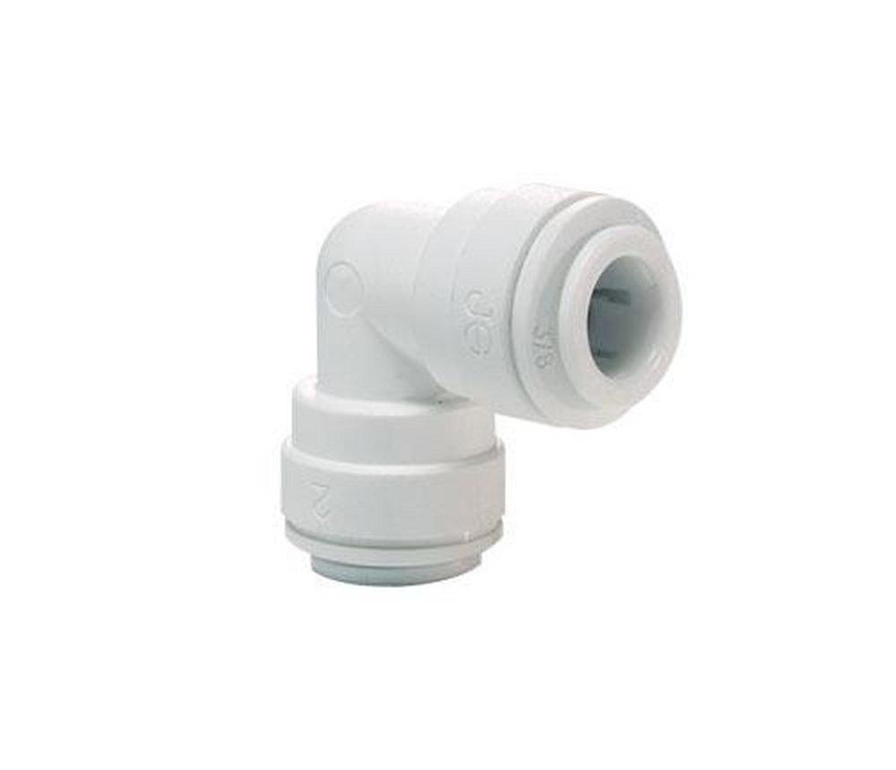 White OD Tube 90 Degree Polypropylene Elbow 