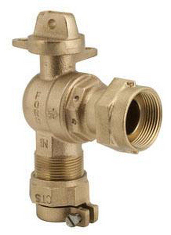 Ford Meter Box 1 in. Brass Meter Angle Ball Valve 
