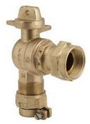 1 in. Pack Joint x Meter Swivel Nut Brass Meter Angle Ball Valve