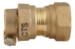 1 in. Female Threaded x Pack Joint Brass Coupling