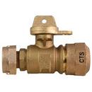 1 in. Copper Tube Size x 3/4 Meter Straight Ball Valve Light Weight