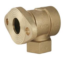 1-1/2 in. Meter Flanged x FIP Brass Single Angle Check Valve