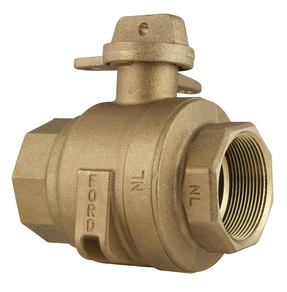 Ford Meter Box FIPT Brass Stop with Rubber O-ring 