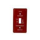 DiversiTech&reg; Red Oil Burner Emergency Switch Cover 