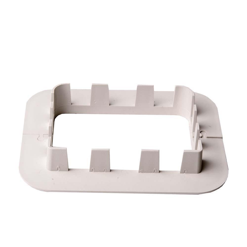 DiversiTech&reg; Natural 4 in. Line Set Cover System Stainless Steel in Natural 