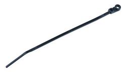 7 in. Nylon UV Resistant Cable Ties with Mounting Hole in Black (Pack of 100)