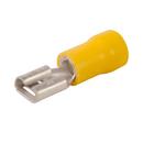 .250 Tab Size Insulated Female Slip-On Terminal 12-10 AWG in Yellow ( Pack of 50)