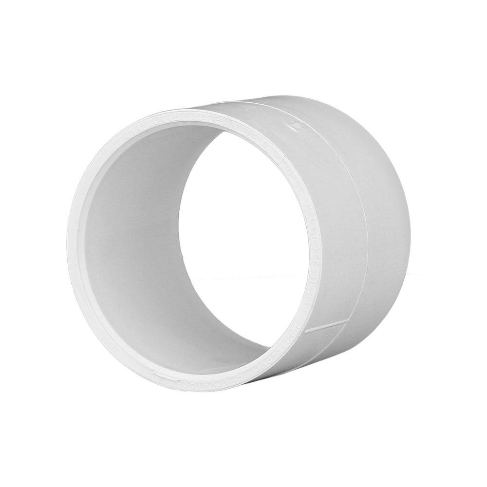 White PVC DWV Repair Coupling 